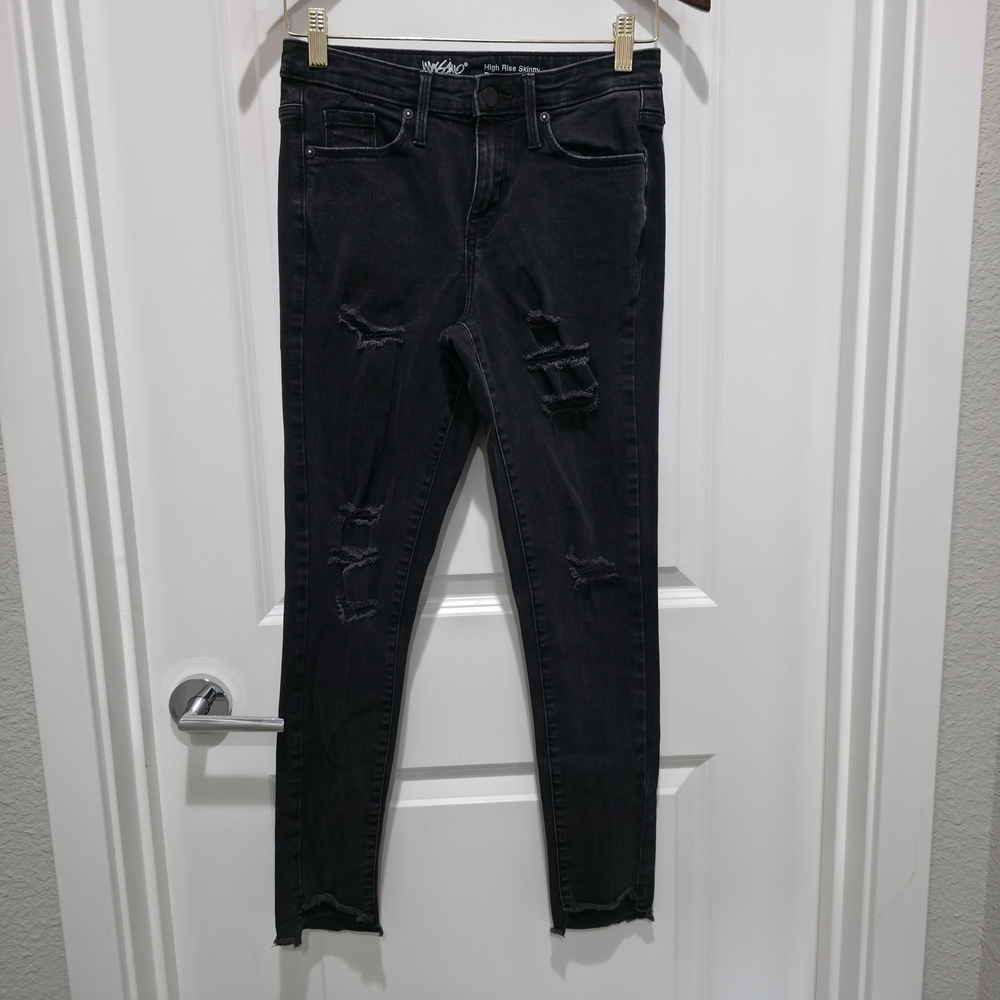 Mossimo Denim Black High Rise Skinny Jeans